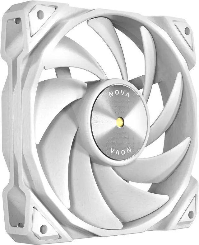 Main image of Antec Nova 120 White, PWM PC Fan, 120mm, 3-Phase Speed Control, 3200 RPM, LCP Material, Desktop Compatible