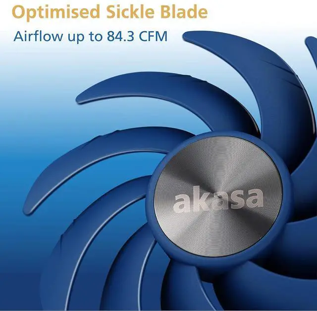 Alt view image 3 of 7 - AKASA Alucia SC14 5" PWM High Performance Silent Case Fan (AK-FN118)