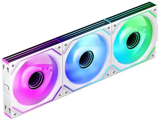 Main image of Jungle Leopard Interstellar-V2 X3 120mm PC ARGB Case Computer Cooling Fans,Daisy-Chain|PWM 950-1850RPM|High Airflow|RGB Dual Infinity Mirrors Lighting for Gaming Build(White Forward,3Pack)