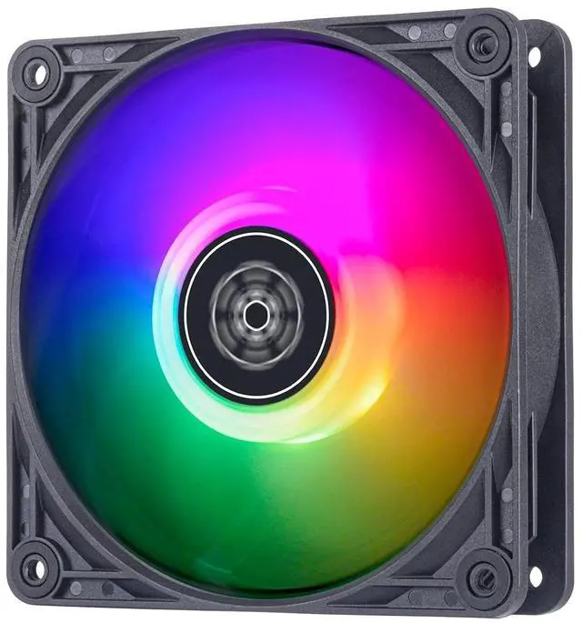 Main image of SilverStone Technology Vista 120 ARGB Performance Enhanced 120mm PWM Fan with Addressable RGB (ARGB), SST-VS120B-ARGB