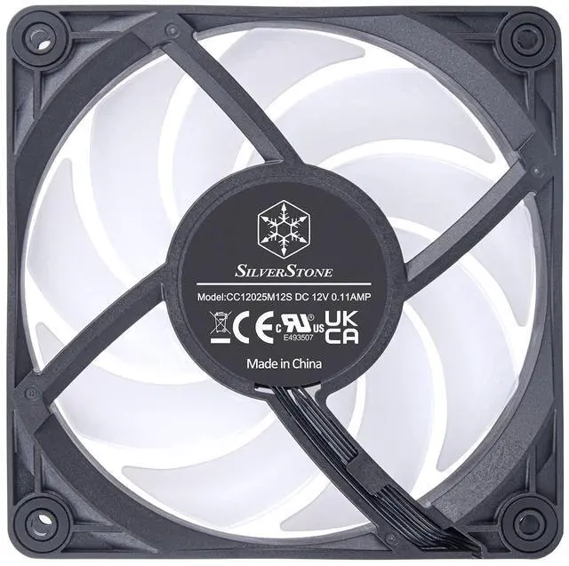 Alt view image 2 of 7 - SilverStone Technology Vista 120 ARGB Performance Enhanced 120mm PWM Fan with Addressable RGB (ARGB), SST-VS120B-ARGB