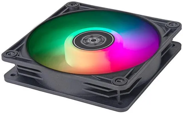 Alt view image 3 of 7 - SilverStone Technology Vista 120 ARGB Performance Enhanced 120mm PWM Fan with Addressable RGB (ARGB), SST-VS120B-ARGB