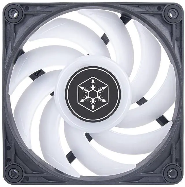 Alt view image 4 of 7 - SilverStone Technology Vista 120 ARGB Performance Enhanced 120mm PWM Fan with Addressable RGB (ARGB), SST-VS120B-ARGB