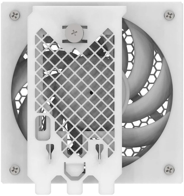 Alt view image 4 of 5 - SilverStone 120mm Fan Adapter Bracket for Desktop, 5.0"L x 4.7"W x 2.6"H, 12V, 1500RPM, Low dB, Alloy Steel