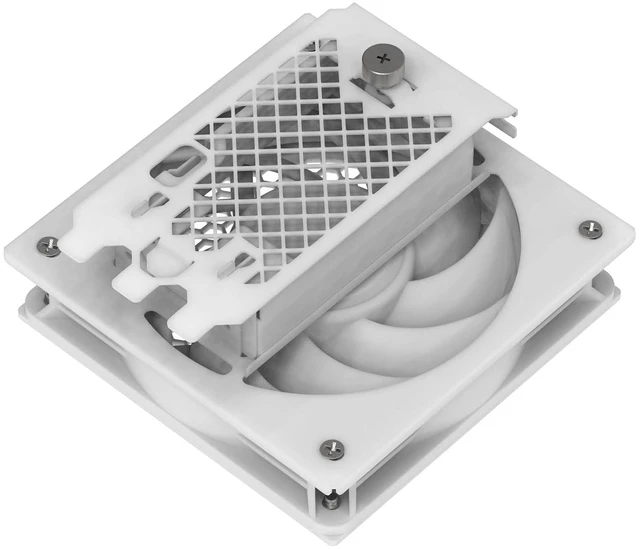 Alt view image 5 of 5 - SilverStone 120mm Fan Adapter Bracket for Desktop, 5.0"L x 4.7"W x 2.6"H, 12V, 1500RPM, Low dB, Alloy Steel