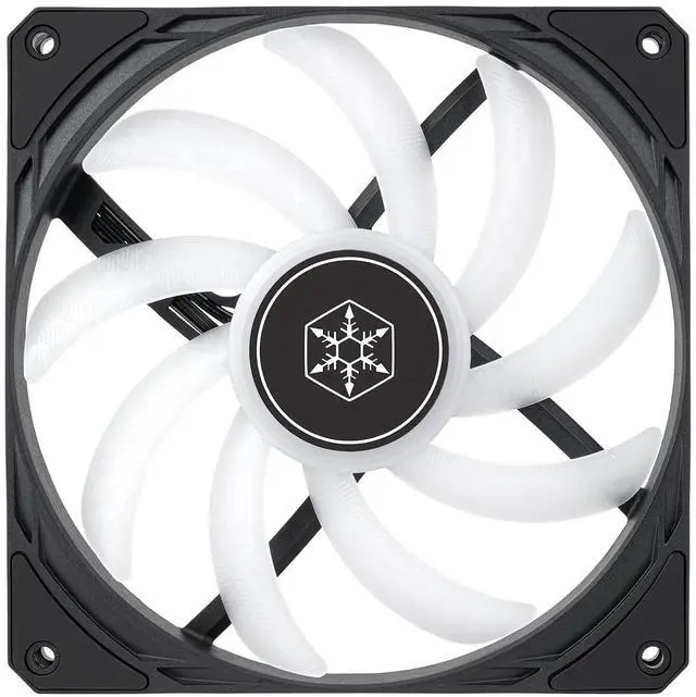 Alt view image 3 of 7 - Silverstone SST-AS140B-ARGB High Performance 140mm Slim Fan with Full Range PWM and ARGB Lighting Effects