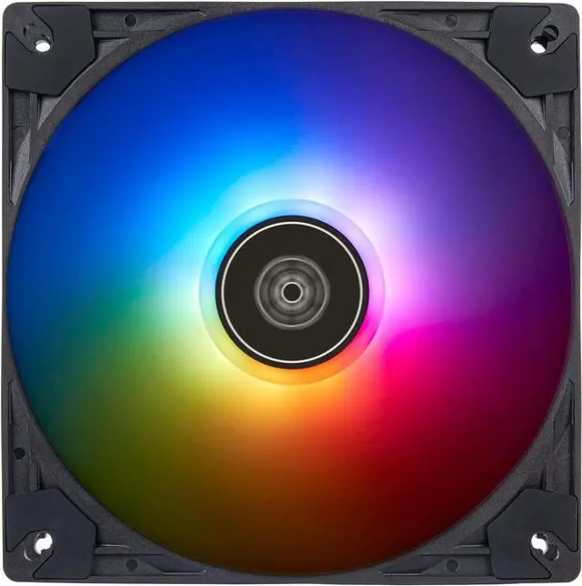 Alt view image 2 of 7 - Silverstone SST-VS140B-ARGB 140mm PWM ARGB Fan 0-1600RPM 4-1 Pin ARGB Lighting