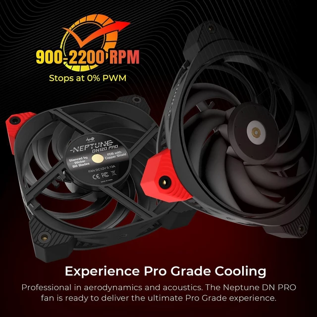 Alt view image 4 of 6 - InWin DN140PRO PWM, 140mm Premium Quiet Fan, Pro Grade Static Pressure Fan, Three-Phase Motor, Metallic Screw Thread, PWM, FDB with Copper Bearing Shield, 4-Pin (120mm, Black), up to 1800rpm