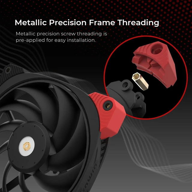 Alt view image 6 of 6 - InWin DN140PRO PWM, 140mm Premium Quiet Fan, Pro Grade Static Pressure Fan, Three-Phase Motor, Metallic Screw Thread, PWM, FDB with Copper Bearing Shield, 4-Pin (120mm, Black), up to 1800rpm