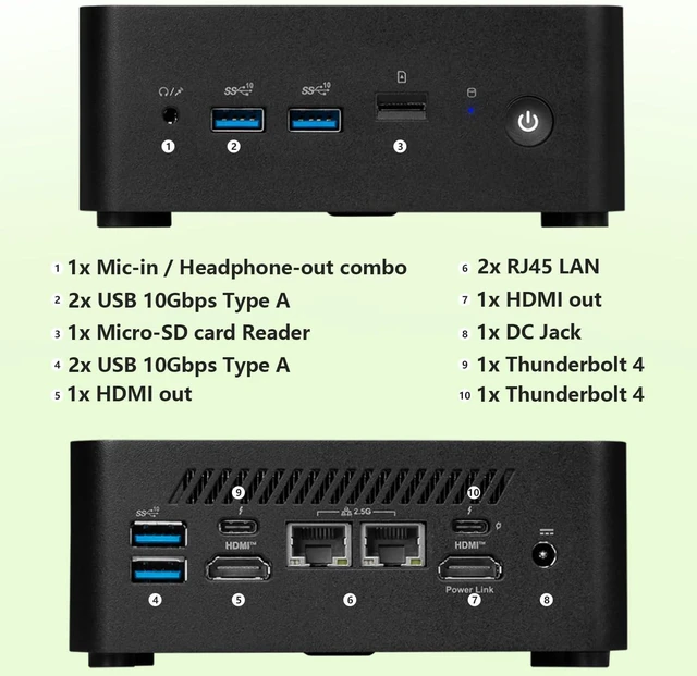 Alt view image 7 of 7 - MSI Cubi NUC Intel Core 5 120U Business MFF Desktop, 16GB DDR5 | 512GB SSD