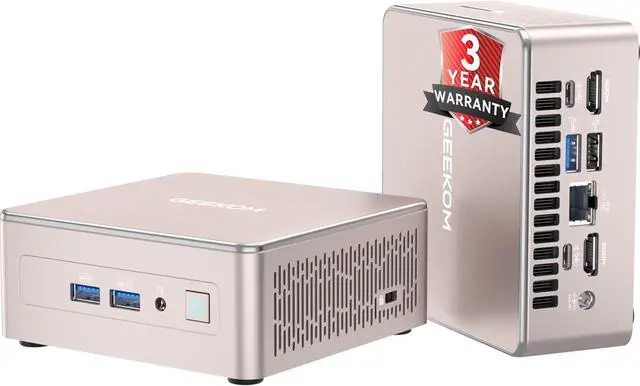 Main image of GEEKOM A5 Mini PC Business Idea Home Server/Light Gaming, AMD Ryzen 7430U, 16GB RAM(Expandable to 64GB), 512GB NVMe SSD, Windows 11 Pro Desktop Computer, Supports Quad Display/4K Video Streaming