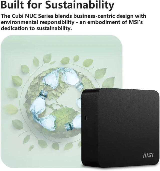 Alt view image 4 of 7 - MSI Cubi NUC Intel Core 5 120U Business MFF Desktop, 16GB DDR5 | 512GB SSD