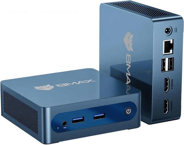 Main image of B1 Plus Mini PC Celeron J3355 (Up to 2.5GHz), 6GB RAM, 128GB eMMC, M.2 SSD Expansion (512GB/2TB), 4K Dual Display, 2.4G/5G WiFi, BT5.0 for Home/Office