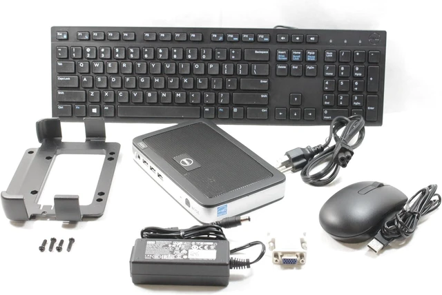 Alt view image 6 of 7 - Dell Wyse 8JD4W 3020 Mini Desktop, 2 GB RAM, 4 GB Flash, Black/White