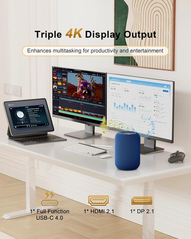 Alt view image 5 of 7 - Mini PC AMD Ryzen 7 8745HS (8C/16T), Gaming Computer Built in Hi-Fi Speaker