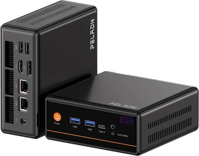 Main image of PELADN Mini PC Gaming, Dual LAN, AMD Ryzen 5 5600H (Upgraded 5700U/7430U),8GB DDR4/256GB SSD,Type-C/DP/HD,Mini Desktop Computer,WiFi6 4K/60Hz Triple-Display USB3.2/BT5.2 Mini Computer, 3-Year Warranty