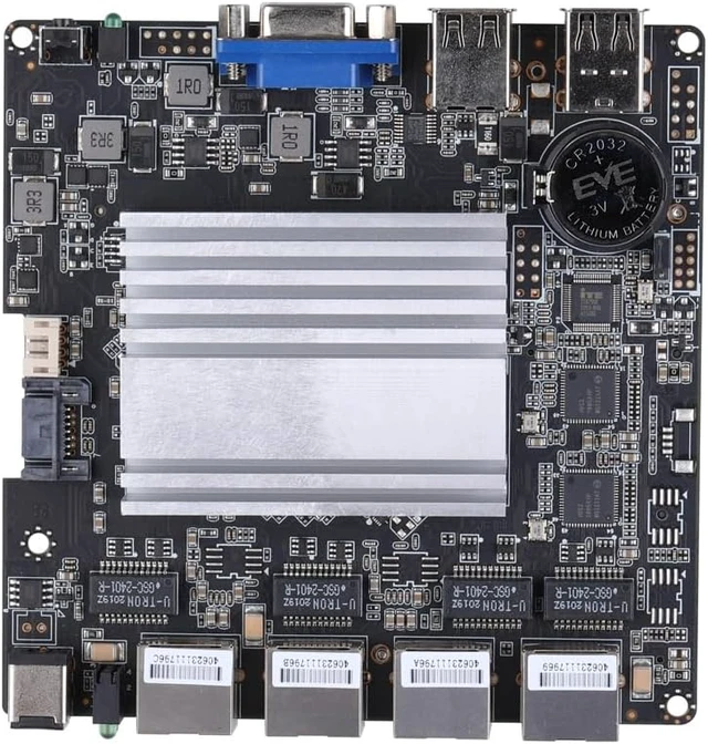 Alt view image 3 of 5 - Qotom Mini PC 1U Rack J1900 4X Intel i210 LAN VGA 8GB/256GB