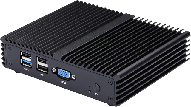 Alt view image 3 of 6 - Qotom Fanless Mini PC J1900 4X Intel i210 LAN VGA 8GB/128GB