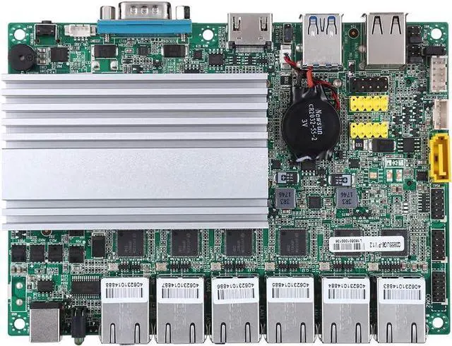 Alt view image 4 of 5 - Qotom Fanless Mini PC 6 Intel i210 LAN Celeron 3865U DIY Router 16G/512G