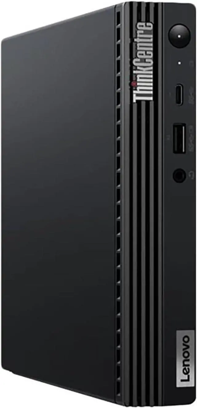 Alt view image 3 of 7 - Lenovo ThinkCentre M75q Gen 2 Tiny Desktop Computer, AMD Ryzen 5 PRO 5650GE 3.4GHz, 8GB RAM, 256GB SSD, Windows 11 Pro, Black