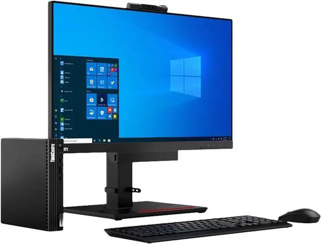 Alt view image 7 of 7 - Lenovo ThinkCentre M75q Gen 2 Tiny Desktop Computer, AMD Ryzen 5 PRO 5650GE 3.4GHz, 8GB RAM, 256GB SSD, Windows 11 Pro, Black