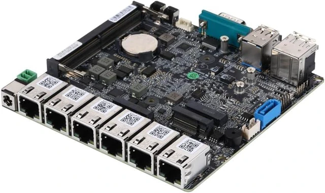Alt view image 5 of 6 - Qotom Q10922G6 Fanless Mini PC, N100, 6X Intel 2.5G LAN, Barebone DDR5