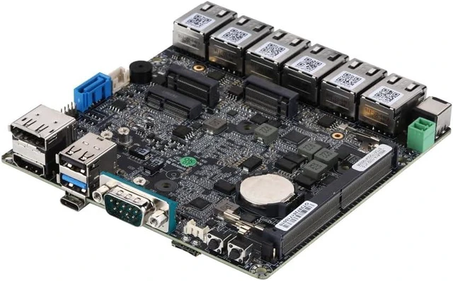 Alt view image 6 of 6 - Qotom Q10922G6 Fanless Mini PC, N100, 6X Intel 2.5G LAN, Barebone DDR5