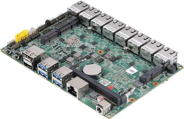 Alt view image 7 of 7 - Qotom Q1035GE Barebone Mini PC i3-10110U, No RAM No SSD, 8x2.5GbE Ports, DIY Router Chassis for Network Enthusiasts