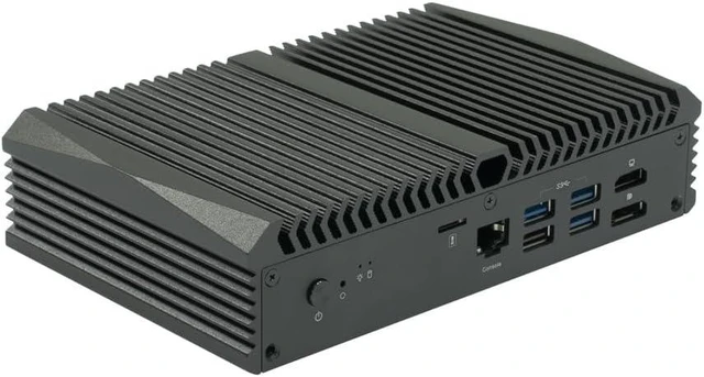 Alt view image 4 of 7 - Qotom Q10932H6 Barebones Mini PC Core i3 N305, 4X 2.5G LAN 2X 10G Compact Computer