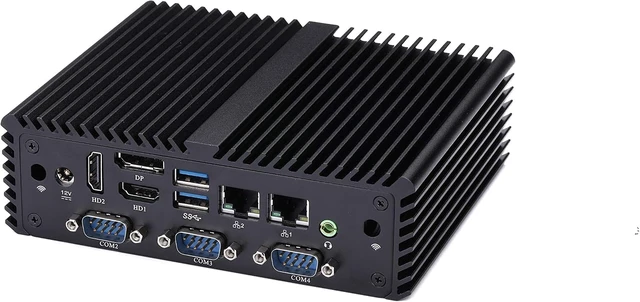 Alt view image 3 of 5 - Qotom Silent Mini Desktop Q177P Pentium Processor J3710,Quad Core AES-NI (barebones) 2X LAN,4X COM,Aluminium Alloy,Win10/ Linux 24/7