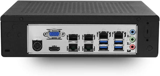 Alt view image 3 of 3 - MITXPC MES-H110B Industrial Networking Mini PC, 6X GbE LAN (Intel Core i3-7100, 16GB Memory and 1TB 2.5" SSD)