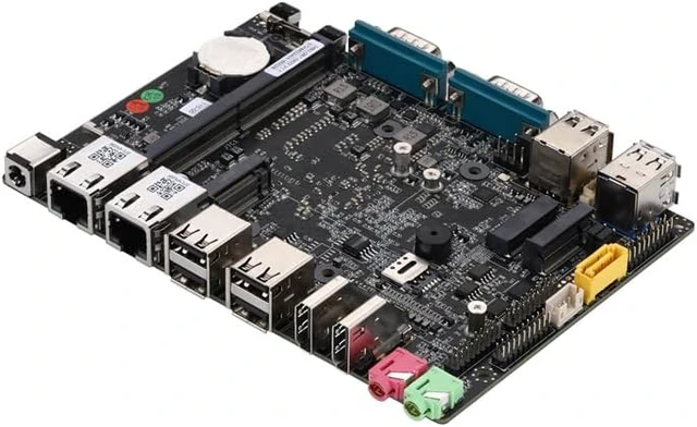 Alt view image 5 of 6 - Qotom Fanless Mini PC X7425E Barebone Dual 2.5G LAN DDR5 6 COM Auto On
