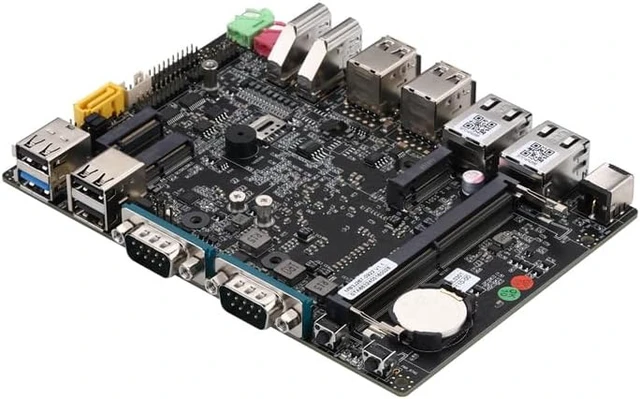 Alt view image 6 of 6 - Qotom Fanless Mini PC X7425E Barebone Dual 2.5G LAN DDR5 6 COM Auto On