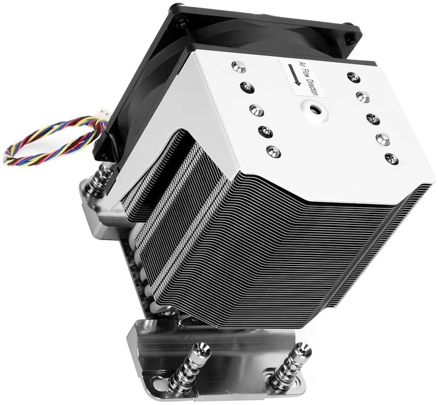 Alt view image 4 of 7 - Yinhing CPU Cooler Cooling Fan for EPYC 7000 Socket SP3 High Performance Heat Dissipation with Low Noise Technology Efficiently Enhances System Stability and Longevity