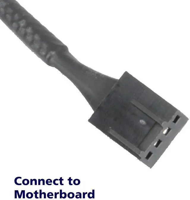 Alt view image 4 of 7 - Akasa PWM Fan Extension Cable | 4-pin Male to Female Connectors | Compatible with PWM and 3-pin Fan | for Computer Cooling Fans and PC Case Fans | 30cm | AK-CBFA01-30