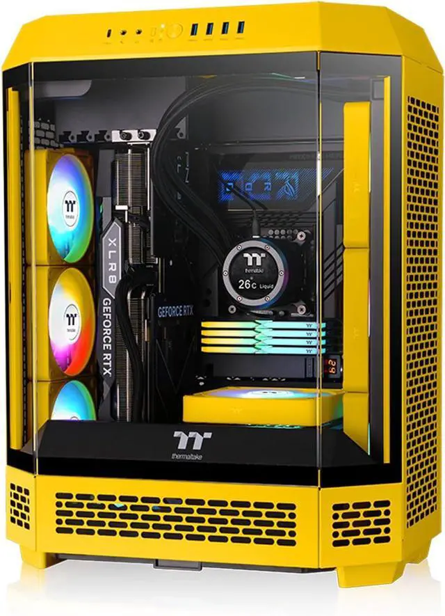 Alt view image 6 of 6 - Thermaltake CT120 EX ARGB Sync PC Cooling Fan 3 Pack, PWM 500~2000 RPM, 5V Motherboard Sync, 16.8 Million Colors 9 LEDs, MagForce 2.0 Connectors, Hydraulic Bearing, Bumblebee, CL-F215-PL12BB-A