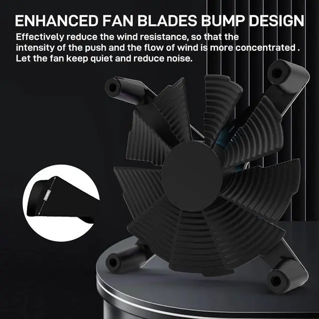 Alt view image 4 of 7 - ALSEYE X12 Case Fan ARGB PWM Computer Air Cooling Fan - High Performance Silent Operation 120mm RGB CPU Cooling (Red, Standard Blade)