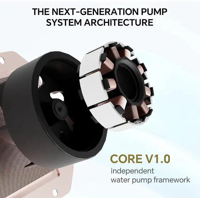 Alt view image 6 of 7 - TR FW360 SE ARGB V2 360mm AIO CPU Liquid Cooler for Desktop - TL-M12Q 2000RPM Daisy-Chain Fans, 2" Rotatable LCD Display Screen, for AM4/AM5 & Intel 1700/1851/115X/1200(Black)