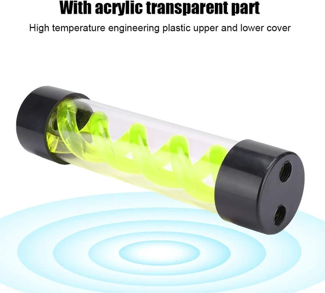 Alt view image 6 of 7 - T Evil T Virus Water Cooling Tank G1/4 Threaded Cylindrical Cooler Tank,Water Tank 200Mm with G1/4 Thread for Pc Desktop Computer Cooler Accessoryblue (Green)