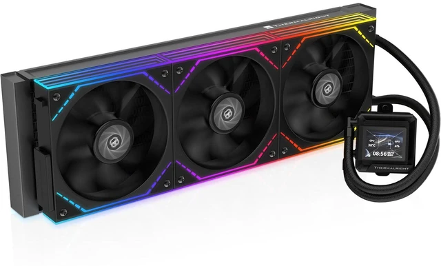 Main image of FW360 SE ARGB V2 360mm AIO Liquid CPU Cooler, 2" LCD Screen, 3 x TL-M12Q 120mm ARGB PWM Daisy-Chain Fans, 3000RPM Pump, for AMD AM5/AM4 & Intel LGA1851/1700