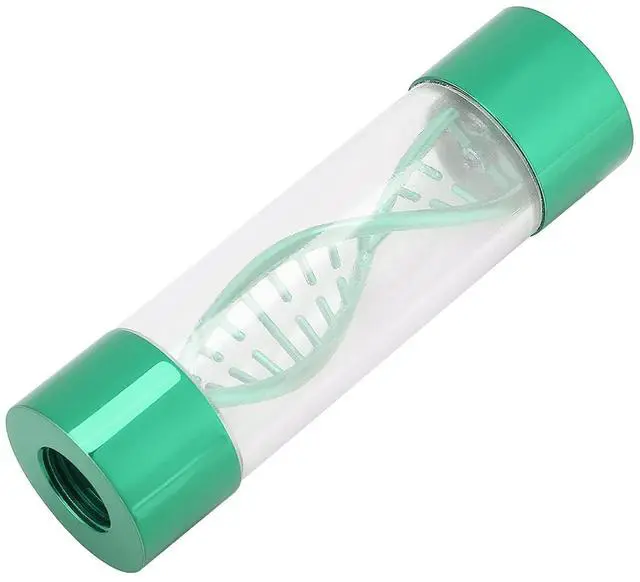 Alt view image 7 of 7 - KIMISS Water Meter for Computer Cooling - Spiral Design G1/4 Female Thread in Multiple Colors (Green)