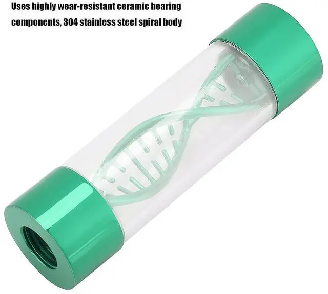 Alt view image 3 of 7 - KIMISS Water Meter for Computer Cooling - Spiral Design G1/4 Female Thread in Multiple Colors (Green)