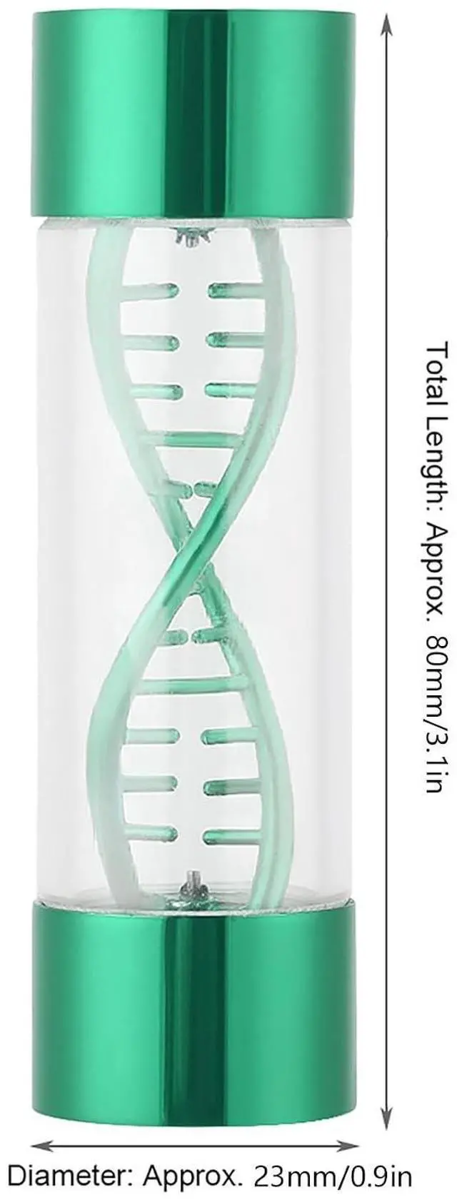 Alt view image 2 of 7 - KIMISS Water Meter for Computer Cooling - Spiral Design G1/4 Female Thread in Multiple Colors (Green)
