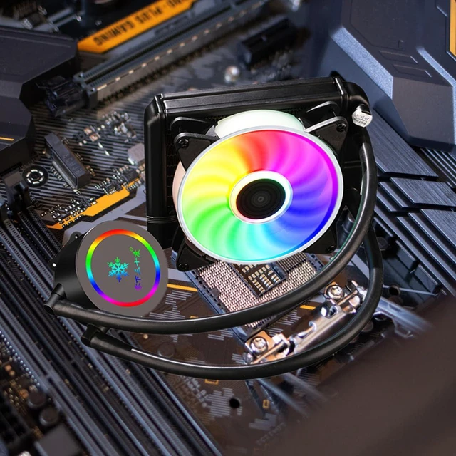 Alt view image 5 of 7 - Unomor Liquid CPU Cooler Radiator and Mute Computer with Copper and Aluminum for Faster Heat Dissipation