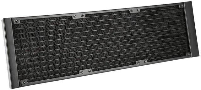 Alt view image 2 of 7 - PC Heat Exchanger with 12 Tubes, Water Cooler Tube for Computer Water Cooling System, Red Copper Fins & Brass Tank, Fast Heat Dissipation for CPU Cooling (360mm)
