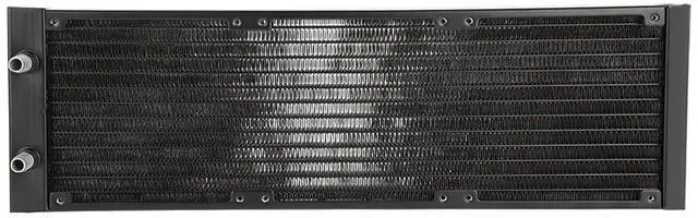 Alt view image 3 of 7 - PC Heat Exchanger with 12 Tubes, Water Cooler Tube for Computer Water Cooling System, Red Copper Fins & Brass Tank, Fast Heat Dissipation for CPU Cooling (360mm)