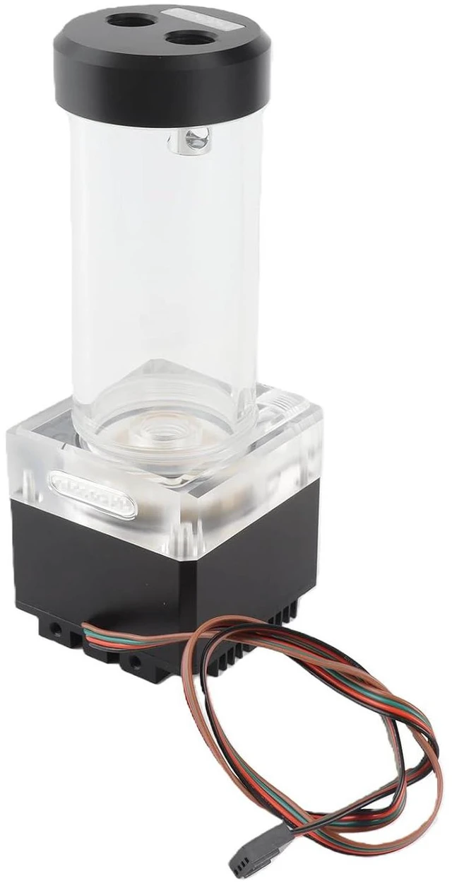 Main image of Diyeeni 800LH Computer Water Cooling Tank with Integrated Pump, Aluminum Anode PMMA POM Metal Liquid CPU Cooler, 4M Pump Head Heat Dissipation System for PC Cooling Low Noise (Black)