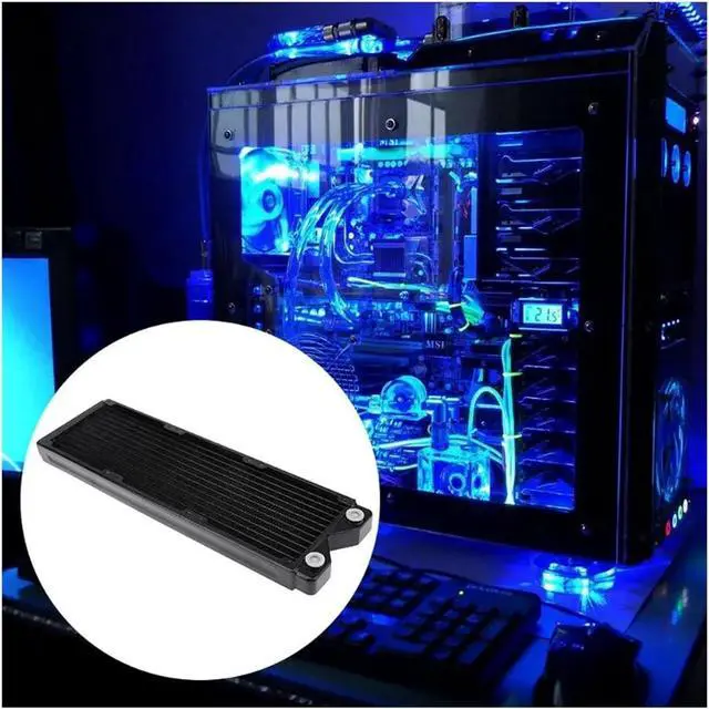 Alt view image 4 of 7 - Induction Heater, Heat Exchanger 360mm Full Copper Water Cooler Cooling Computer Heatsink PC Radiator with Screw Pack for Home Use,for Industrial and Domestic(360mm)