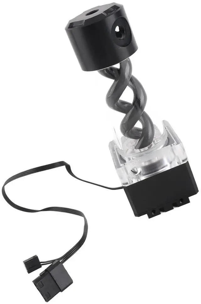Alt view image 2 of 7 - Aluminum Anode Computer Water Cooling Pump Set Efficient High Rate Water Cooling Kit for Gamers (Black)