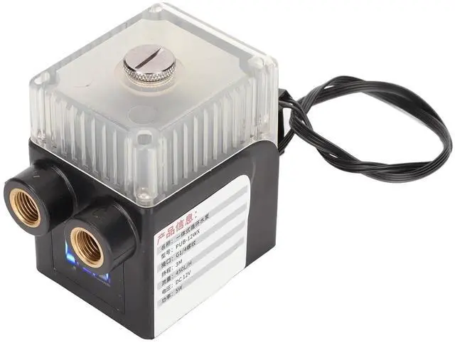 Main image of Rosvola Computer Cooler Pump Ultra Quiet with Temperature Display for CPU Water Cooling System Transparent 12V 4pin Connector 1 Unit (Black)